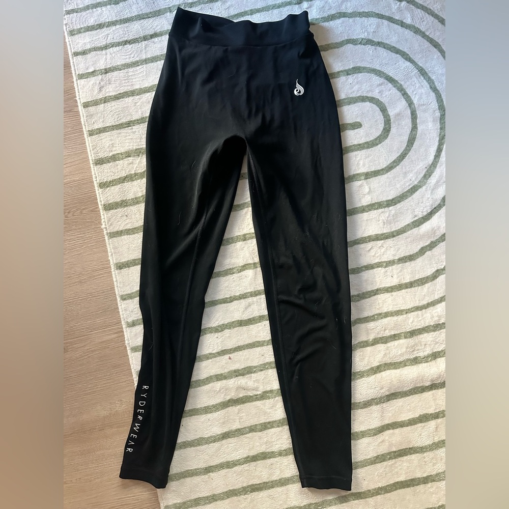Ryderwear womens Black Leggings with Logo